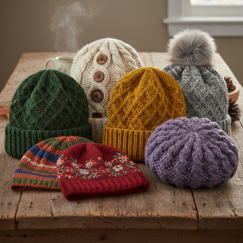 Hand Knitted Beanie - Hardy Acrylic