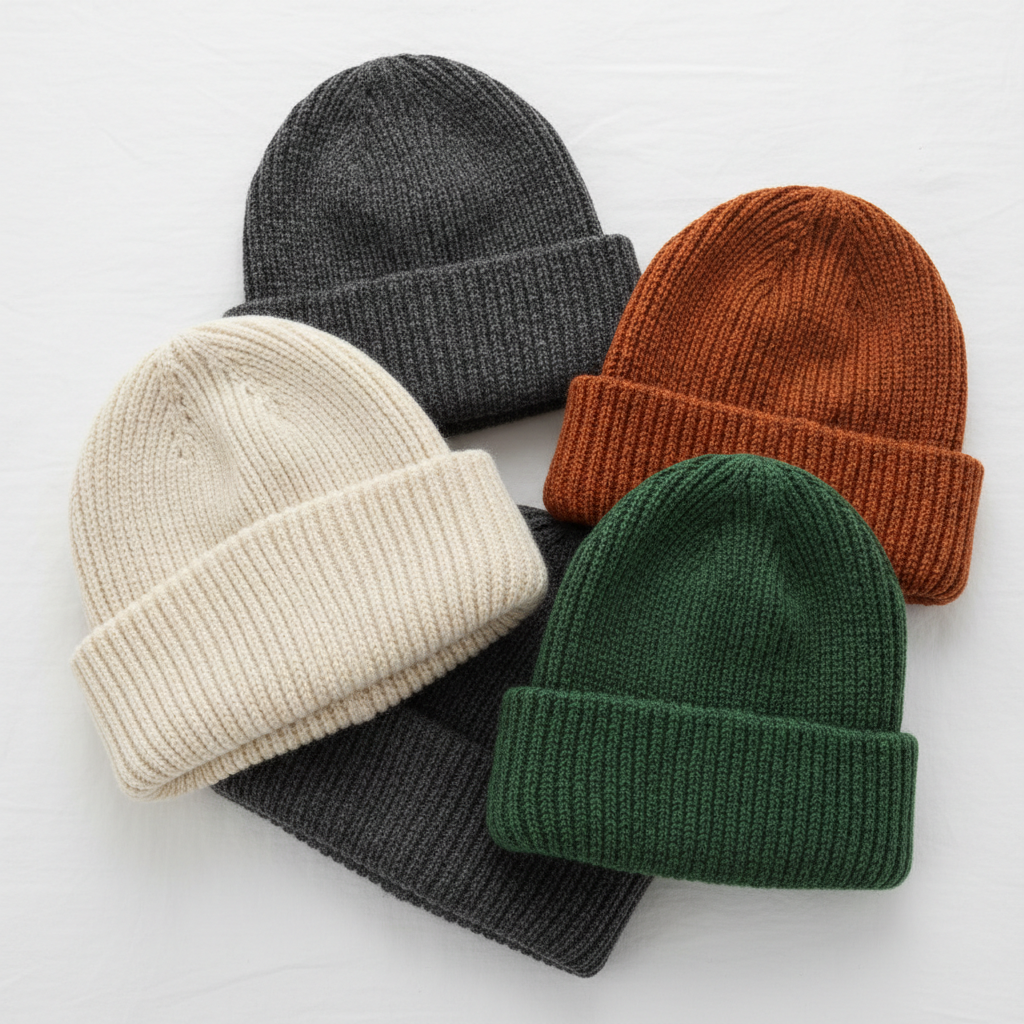 Hand Knitted Beanie - Hardy Acrylic